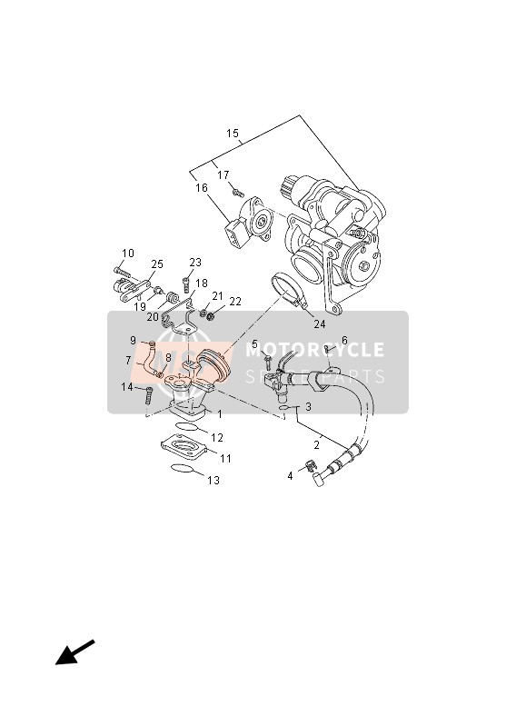 Yamaha YP125RA 2013 Intake for a 2013 Yamaha YP125RA